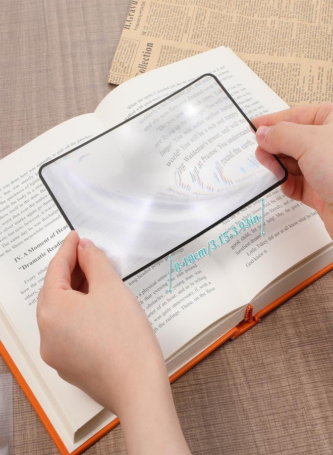 Aeaocvo 6 PCS Magnifying Sheets 5X 3X, Full Page Magnifier for Reading, Flat Plastic Lightweight Magnifying Sheet for Seniors Reading Small Prints, Maps, Newspapers, and Books - Image 4