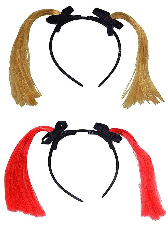 غلان عصابة رأس نسائية من جلان، معقودة بسلك، عصابة رأس على شكل فيونكة، إكسسوارات شعر للنساء، متعددة الألوان، عبوة من قطعة واحدة (M5) - Image 1