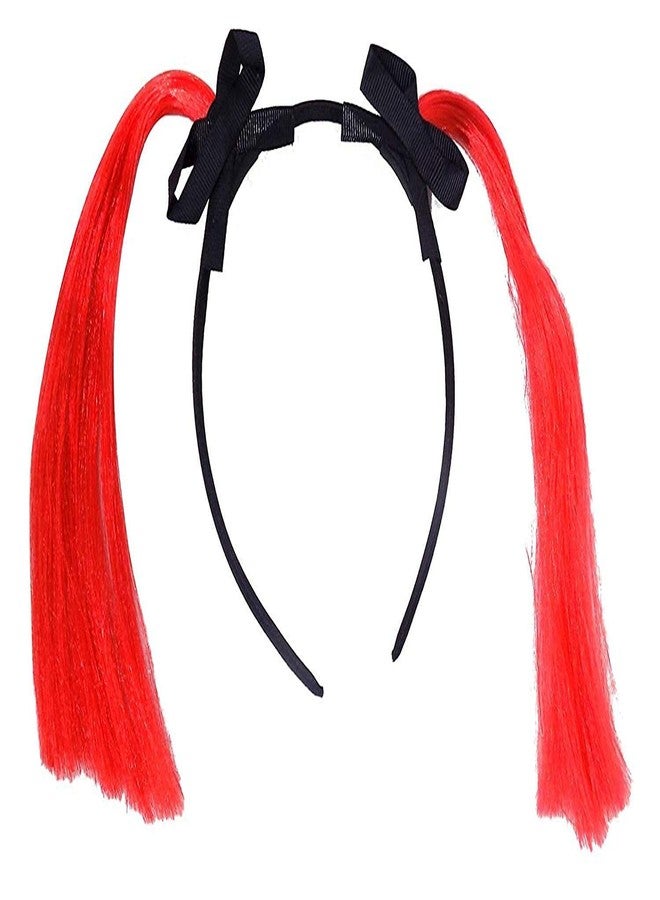 غلان عصابة رأس نسائية من جلان، معقودة بسلك، عصابة رأس على شكل فيونكة، إكسسوارات شعر للنساء، متعددة الألوان، عبوة من قطعة واحدة (M5) - Image 2