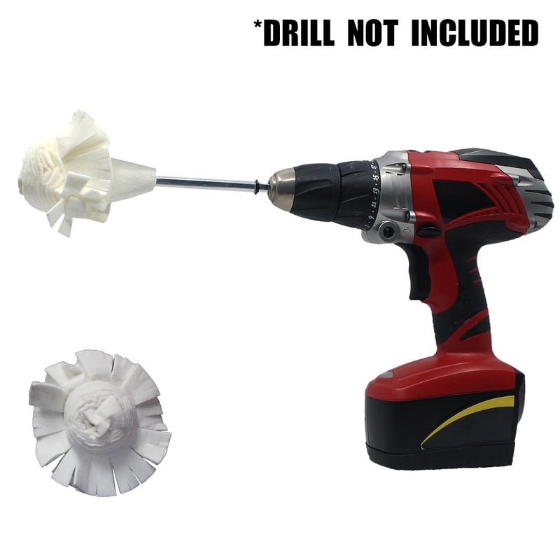 Flitz Buff Ball Pack; 2", 3", 5", 7" Car Buffer Drill Attachment with Self-Cooling Design, Never Burns and No Exposed Hardware, Buff and Polish Any Surface, Machine Washable, Includes All 4 BuffBalls - Image 2