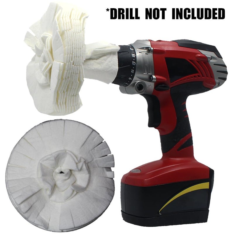 Flitz Buff Ball Pack; 2", 3", 5", 7" Car Buffer Drill Attachment with Self-Cooling Design, Never Burns and No Exposed Hardware, Buff and Polish Any Surface, Machine Washable, Includes All 4 BuffBalls - Image 4