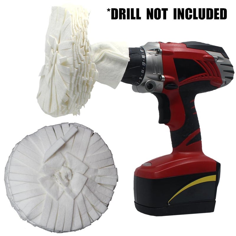 Flitz Buff Ball Pack; 2", 3", 5", 7" Car Buffer Drill Attachment with Self-Cooling Design, Never Burns and No Exposed Hardware, Buff and Polish Any Surface, Machine Washable, Includes All 4 BuffBalls - Image 5