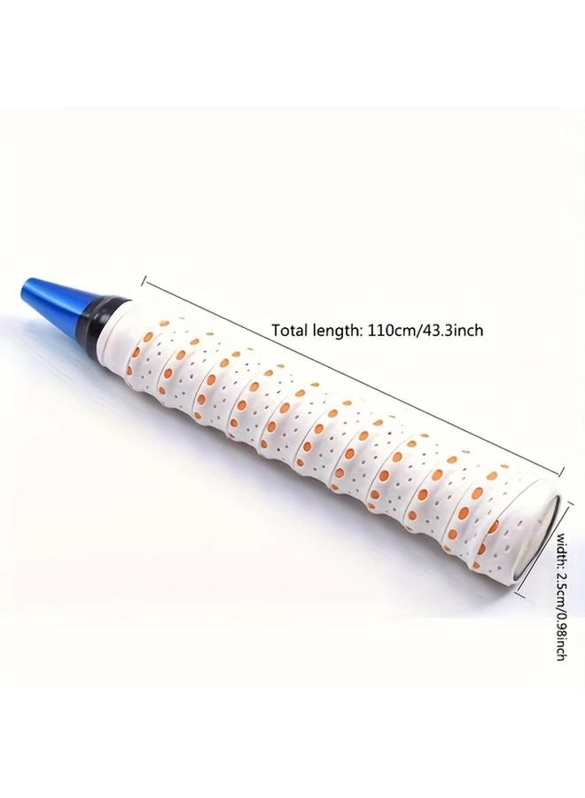 White Anti Slip Sweat Absorbing Grip Tape for Tennis Badminton Rackets and Fishing Rods - Image 5