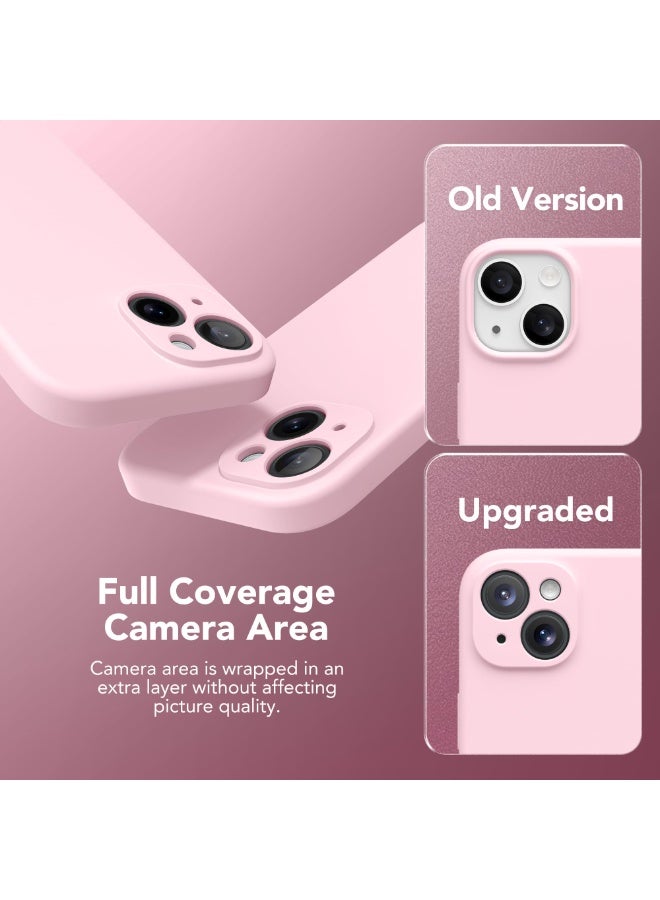 SUYDANBOX Magnetic for iPhone 14 Case, Compatible with MagSafe, [Full Camera Protection][Screen Protector] Silicone Shockproof Protective Phone Case for iPhone 14 6.1 inch, Pink - Image 4