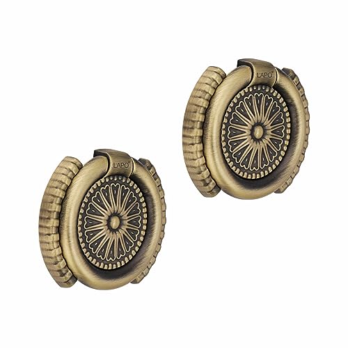 LAPO 2 Piece Drawer Knobs for Kitchen– Door Knob for Cabinets, Cupboards & Dressers (Material-Zinc, Antique Finish) - Image 1