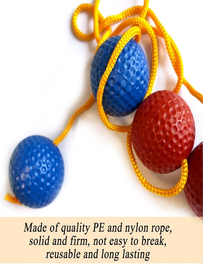 Unixing 16PCS Ladder Ball Set Ladder Toss Balls Replacement Balls with Storage Bag for Toss Match (Red Blue Green Orange) - Image 5