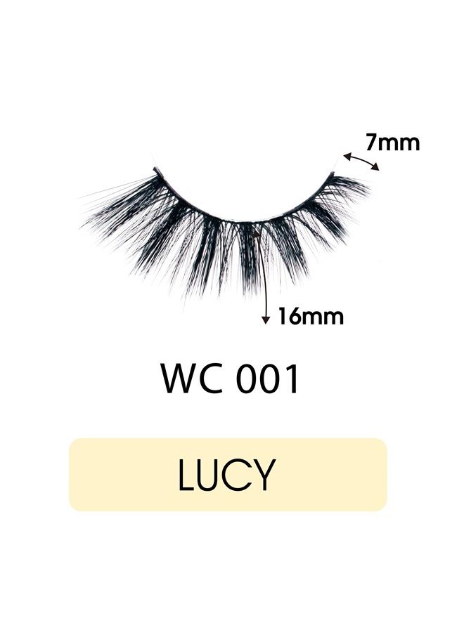 EBIN NEW YORK Cattitude 3D Lash 5 Pair – Wild Cat 3D Lash Super Soft Fin Tapered Fibers Widen Eyes Seamless & Natural Look Reusable