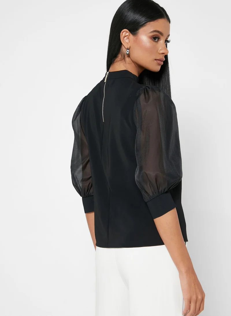 Ted Baker Micaeli Puff Sleeve Top