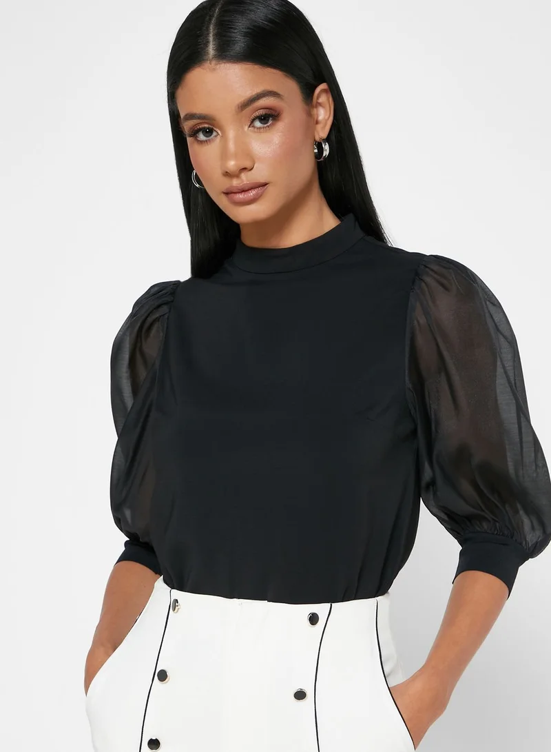 Ted Baker Micaeli Puff Sleeve Top