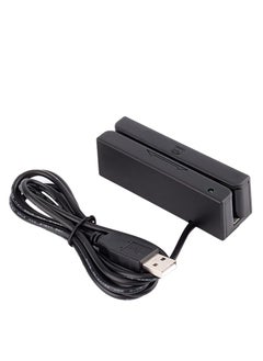 Excefore Credit Card Reader, Magnetic Strip Card Reader Msr90 Usb 3 Tracks Pos Credit Card System Cashier Mini Mag Speed Reader Swiper, Practical Credit Card Reader  - Image 1