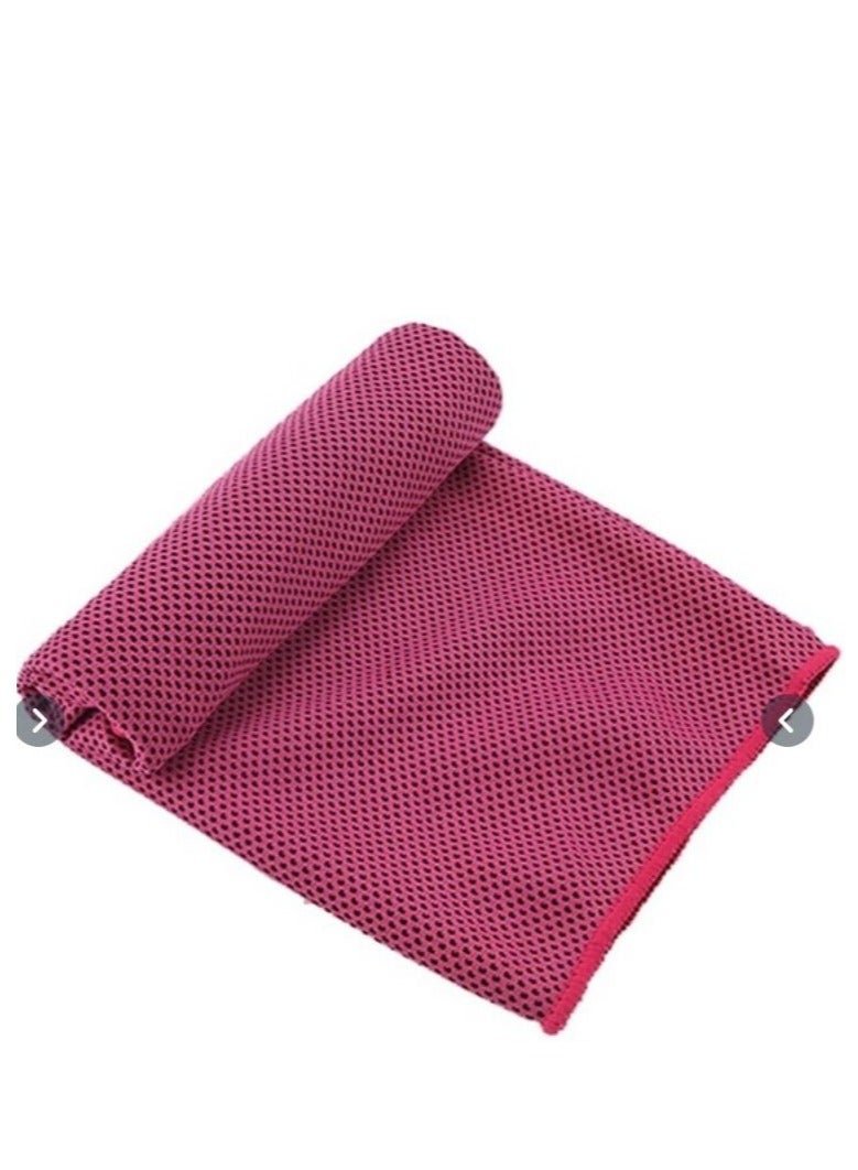 SFMW Sweat-absorbent Cooling Towel - Pink 100x30cm - Image 2