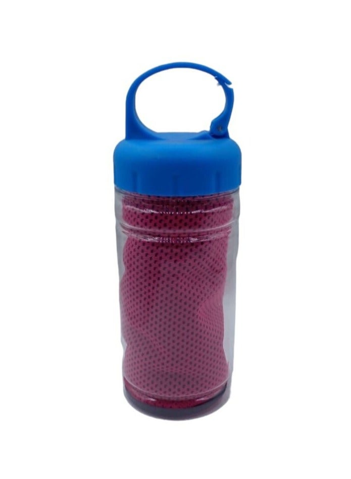 SFMW Sweat-absorbent Cooling Towel - Pink 100x30cm - Image 1