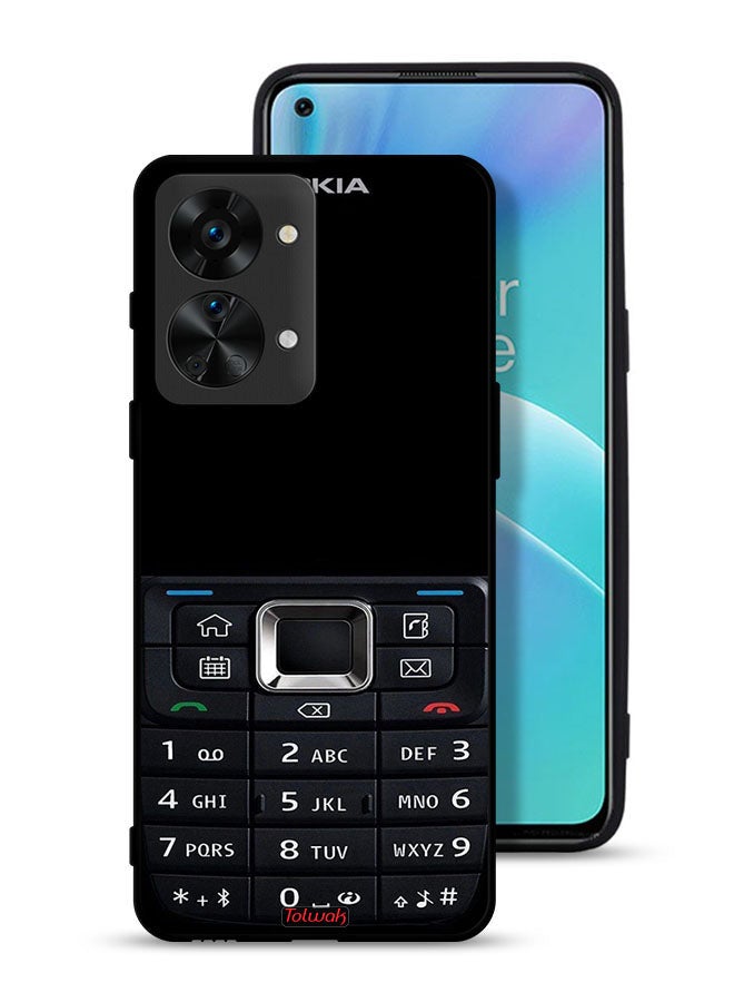 Tolwak OnePlus Nord 2T 5G Protective Case Cover Old Phone Pattern - Image 1