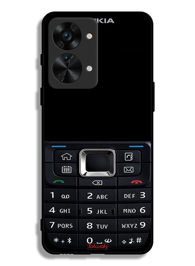 Tolwak OnePlus Nord 2T 5G Protective Case Cover Old Phone Pattern - Image 2