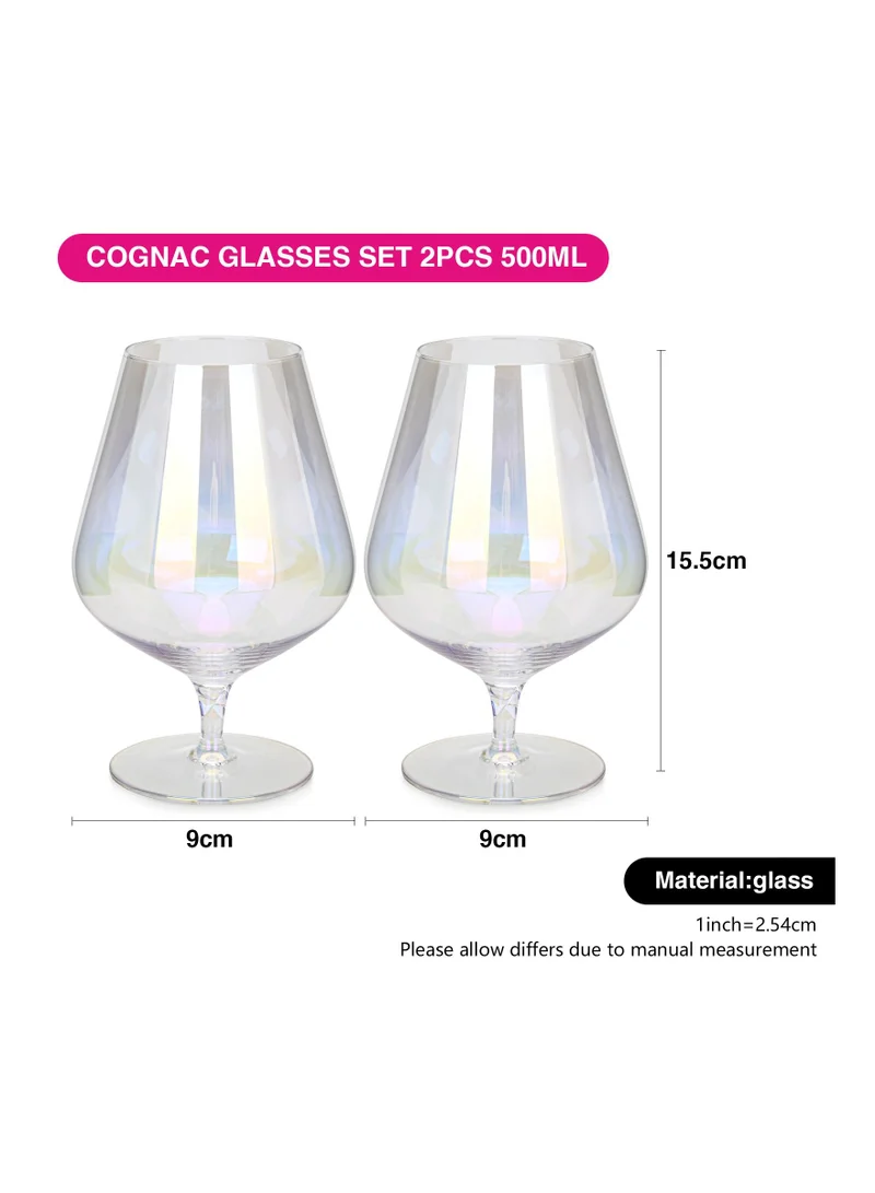 فيسمان Cognac Glass Set Barware Cocktail Glasses 2pc/500ml