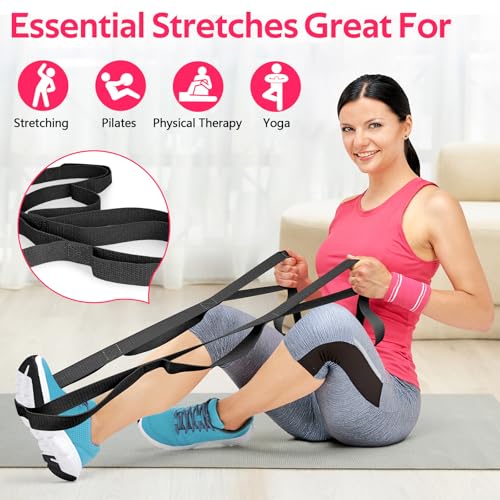 WALITO Home Pilates Kit for Women,Pilates Ring Set with Magic Circle,Resistance Bands,Figure 8 Workout Bands,Mini Ball, Compact Toning Fitness Essentials Starter Set Accessories Gift - Image 5