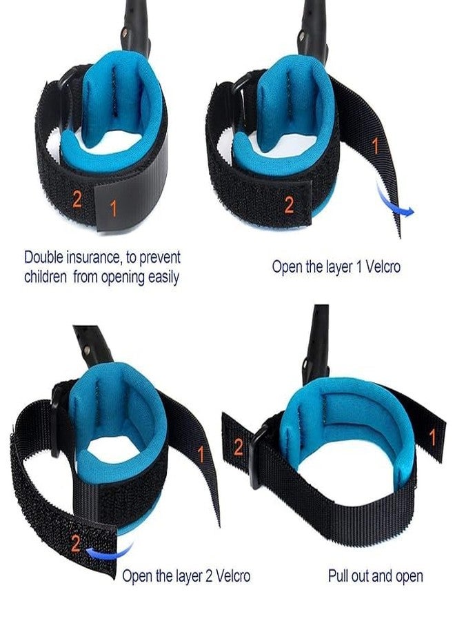 KERFORA Anti Lost Wrist Link with Lock and Key for Baby Safety, Best Safety Harness/Band for Kids (2 Metre) - Image 3