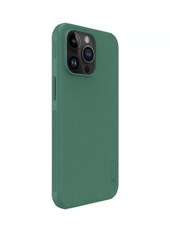 Nillkin Super Frosted Shield Pro Matte cover case for Apple iPhone 15 Pro Max 6.7 (2023)-Dark Green - Image 5