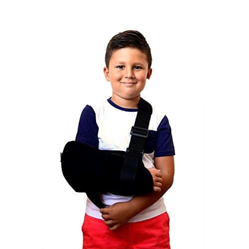 Soles Pediatric Arm Sling with Padded Shoulder Strap, Black, Small - Image 3