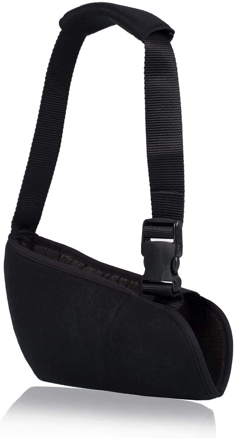 Soles Pediatric Arm Sling with Padded Shoulder Strap, Black, Small - Image 5