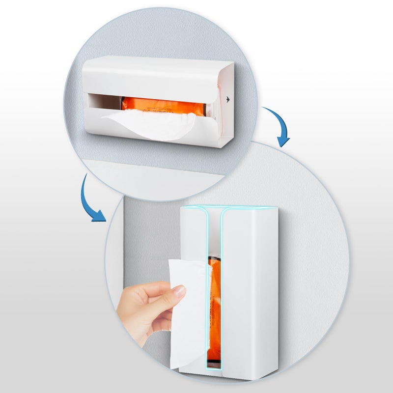 ECOSEAO Magnetic Glove & Tissue Dispenser Holder - Holds Boxes of Gloves, Towels, Wipes, Tissues - Mount onto a Tool Box or in Garages, Workshops and Kitchens - Image 5