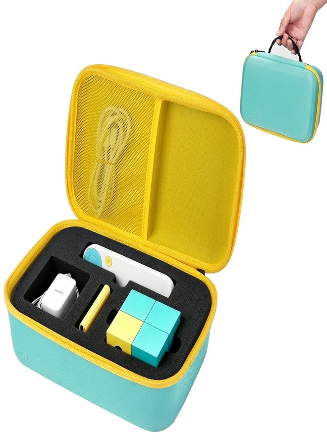 YouKnow Travel Storage Case Compatible with Nex Playground Game System, Custom Foam Tray Holds Active Game Console, HDMI & Power Cord, Remote, Camera Privacy Cover (Teal) - Image 1