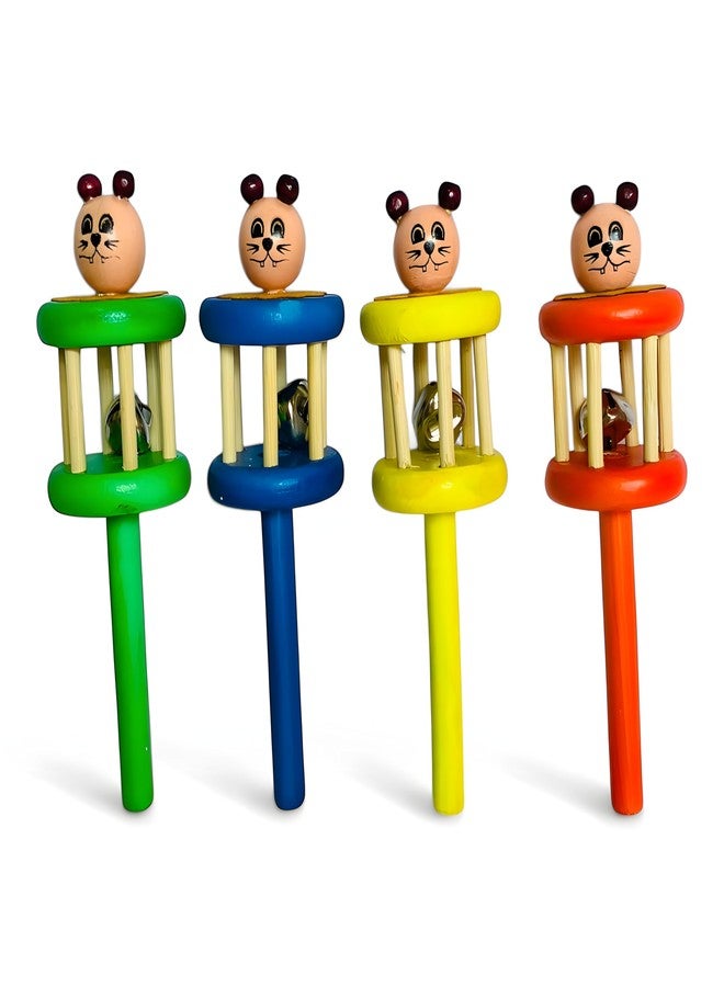MarvelStore Wooden Rattles for Baby, Infants, New Born Babies Toys (0 to 6 to 12 Months) | Perfect for Early Music Education, Rhythm Practice, and Sensory Play (Multicolor) (Rattle Set 7) - Image 5