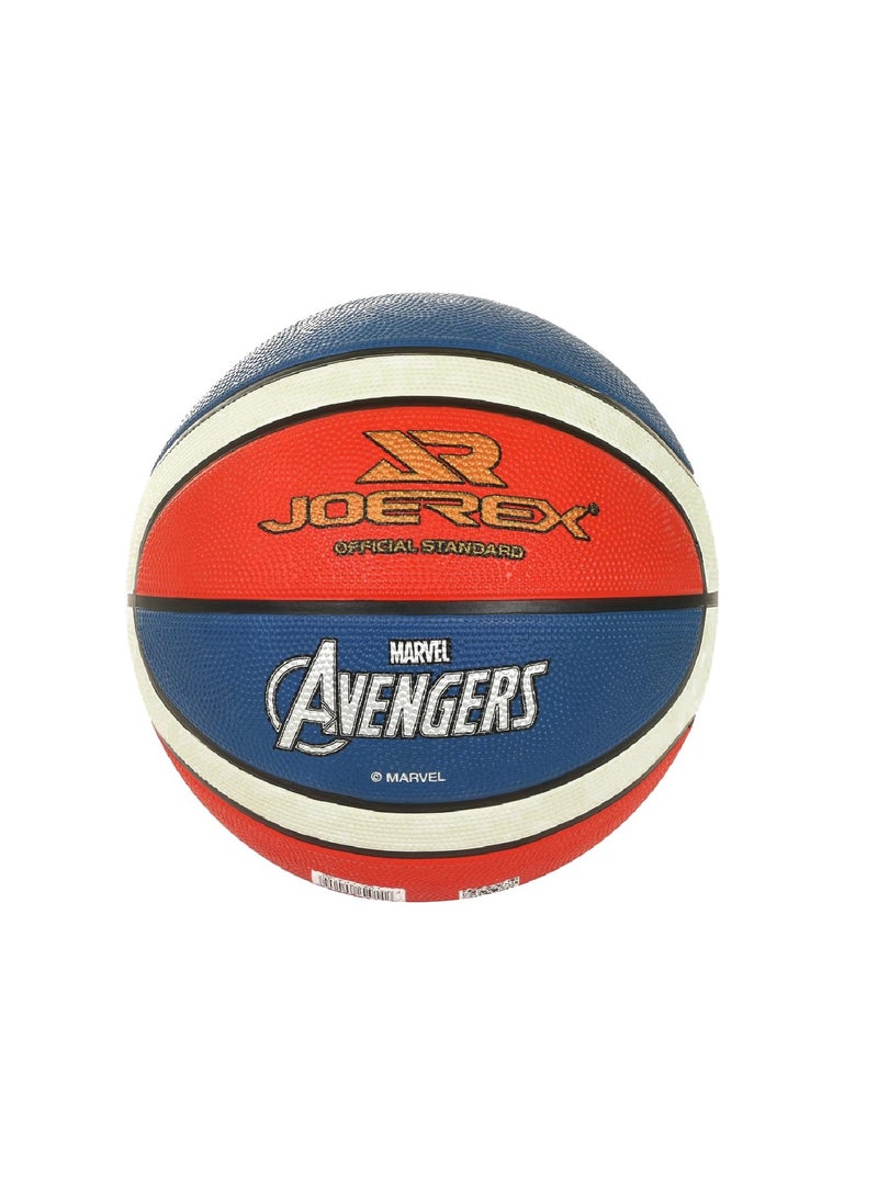 جوريكس كرة السلة، كرة سلة عالية الجودة لجميع الملاعب، كرة سلة شكل مارفل الافنجرز, مقاس 25 × 25 × 25 سم للعب في الأماكن المغلقة أو الهواء الطلق للمسابقات اللعب الترفيهي للأولاد والبنات والبالغين والأطفال - Image 1