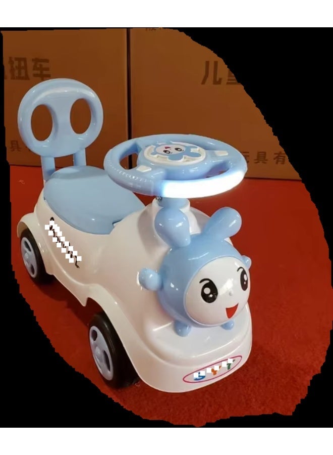سيارة ركوب دف للأطفال بأربع عجلات – تصميم ملتوي وشخصية كرتونية - Image 3