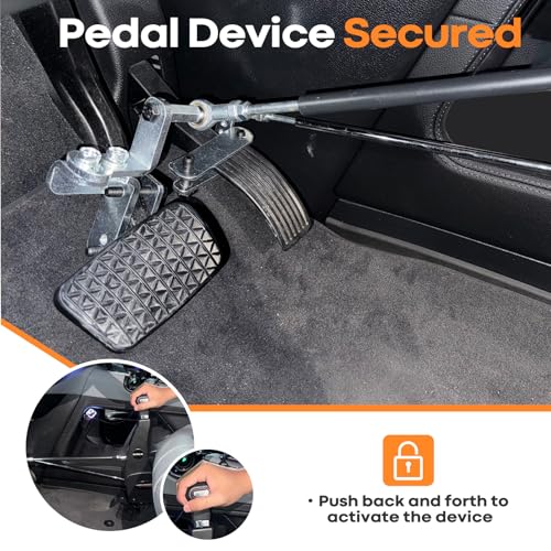 Femibon Handicap Drivers Fixed Hand Controls Permanent Device, Driving Hand Controls Car Pedal Assist Controls，Permanent Driving Controls - Image 4