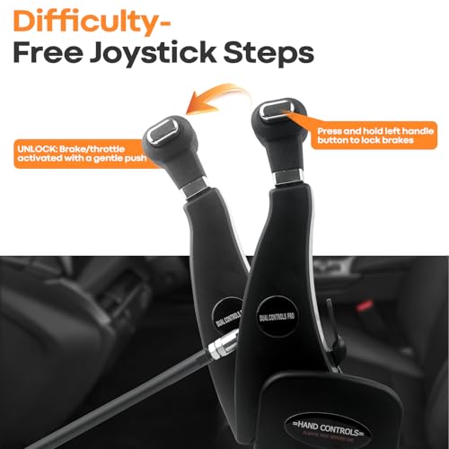 Femibon Handicap Drivers Fixed Hand Controls Permanent Device, Driving Hand Controls Car Pedal Assist Controls，Permanent Driving Controls - Image 3