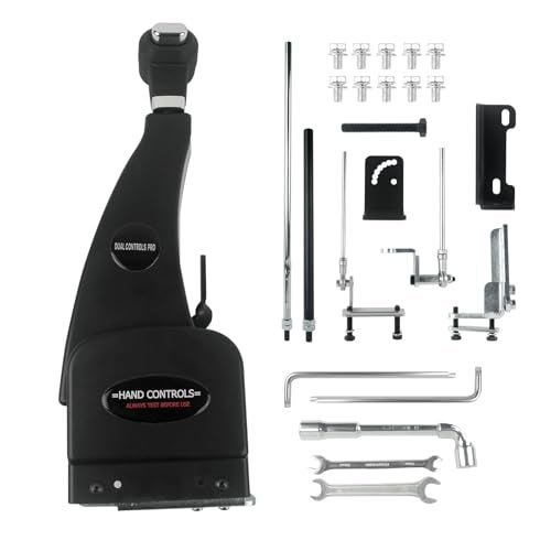 Femibon Handicap Drivers Fixed Hand Controls Permanent Device, Driving Hand Controls Car Pedal Assist Controls，Permanent Driving Controls - Image 1
