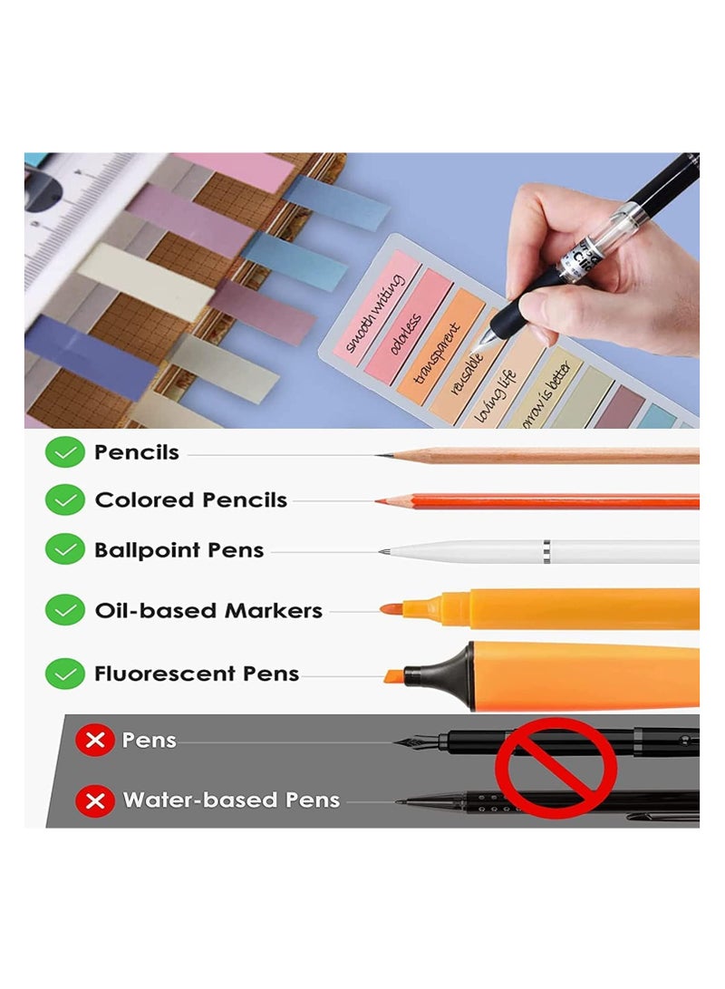 فانسكي علامات تبويب لاصقة شفافة ، 1200 قطعة ، أعلام ملاحظات لاصقة باستيل ، علامات تبويب توضيحية قابلة للكتابة ، علامات صفحة موراندي ، علامات تبويب فهرس شفافة ، ملصقات فهرس شفافة للكتب واللوازم المكتبية - Image 5