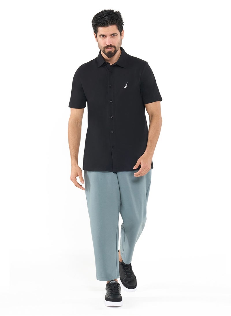 NAUTICA - Essential Regular Fit Cotton Blend Logo Shirt - Image 1