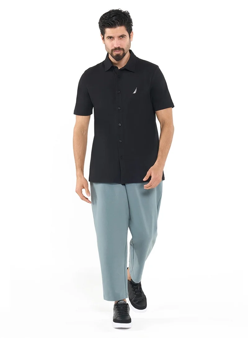 NAUTICA  Essential Regular Fit Cotton Blend Logo Shirt for Men | Best Price UAE
