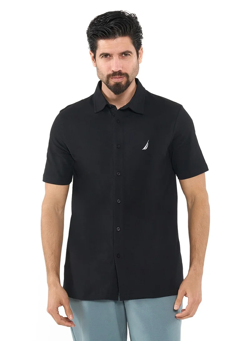 NAUTICA Essential Regular Fit Cotton Blend Logo Shirt