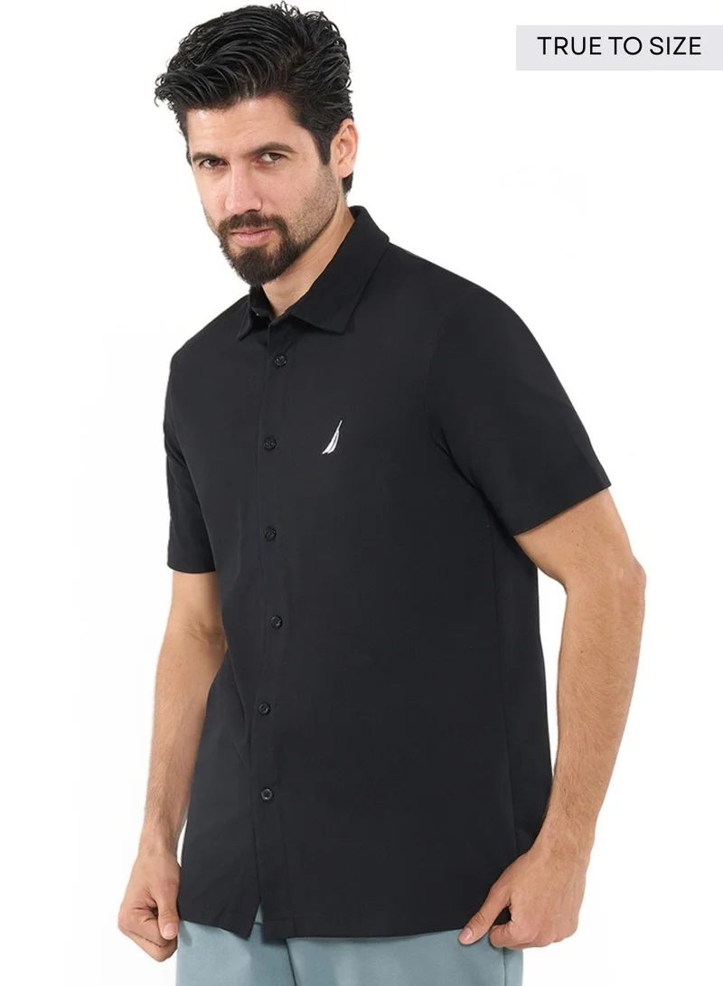 NAUTICA Essential Regular Fit Cotton Blend Logo Shirt