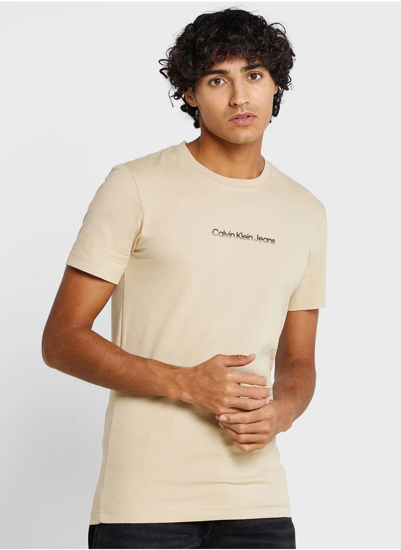 Calvin Klein Jeans Logo Crew Neck T-Shirt