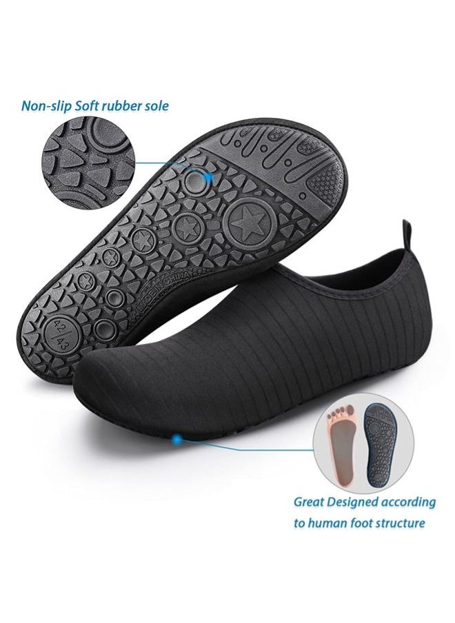 ShebSheb - Swimming Shoes For Women and Men Non Slip And Quick-dry Thermoplastic Rubber Sole Beach Water Shoes Socks For Pool Snorkeling Surfing Kayaking Walking Yoga - Image 1