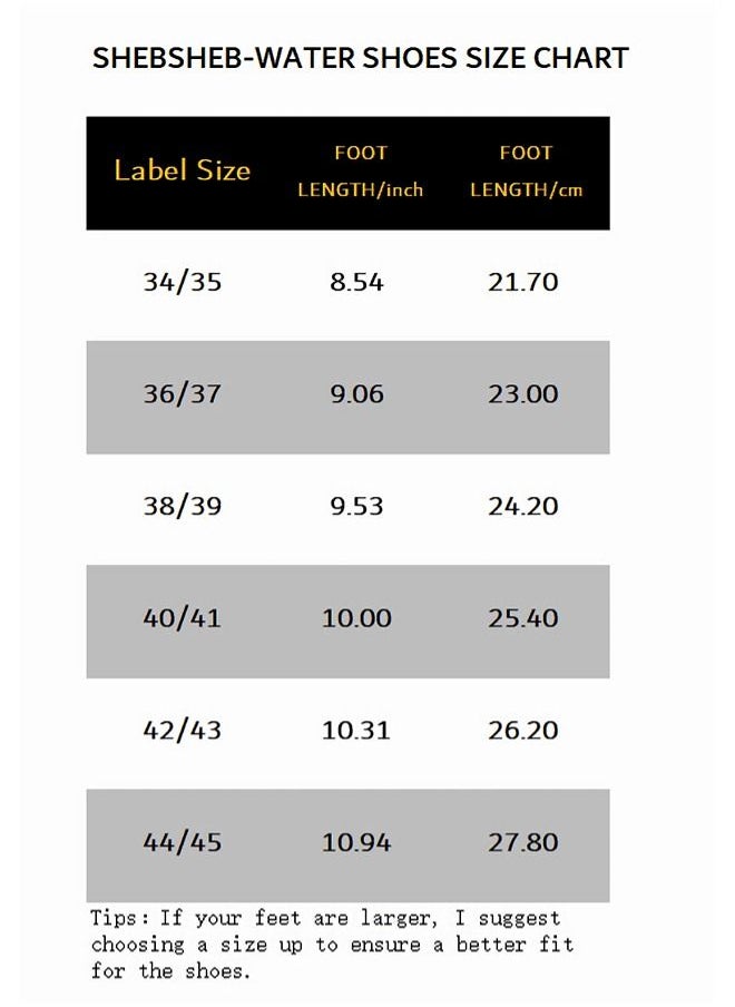 ShebSheb - Swimming Shoes For Women and Men Non Slip And Quick-dry Thermoplastic Rubber Sole Beach Water Shoes Socks For Pool Snorkeling Surfing Kayaking Walking Yoga - Image 1