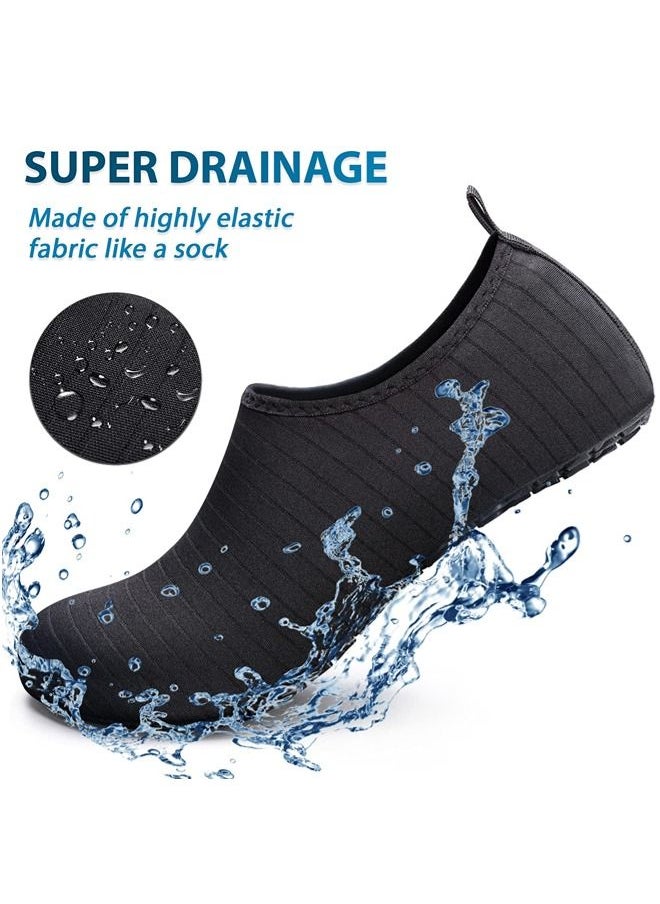 ShebSheb - Swimming Shoes For Women and Men Non Slip And Quick-dry Thermoplastic Rubber Sole Beach Water Shoes Socks For Pool Snorkeling Surfing Kayaking Walking Yoga - Image 1