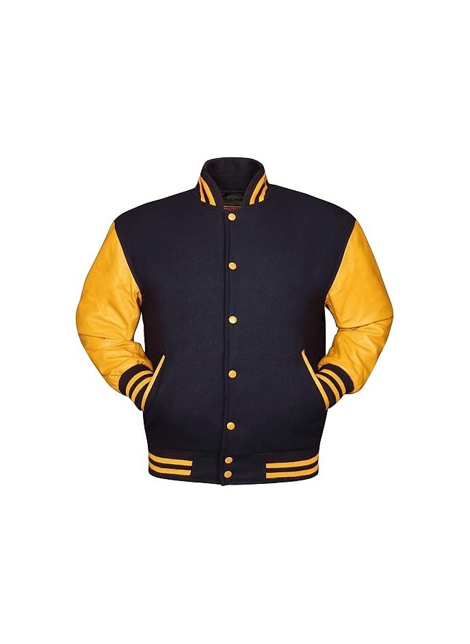 Generic - Unisex Varsity Jacket - Premium Quality, Multiple Color Combinations - Retro Style College Jacket for Men & Women - Image 1