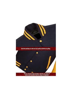 Generic Unisex Varsity Jacket - Premium Quality, Multiple Color Combinations - Retro Style College Jacket for Men & Women  - Image 5