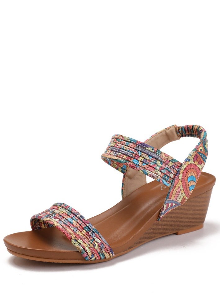 SIKETU 2025 New Versatile Fairy Style Roman Lace Flat Bohemian Beach Sandal  - Image 1