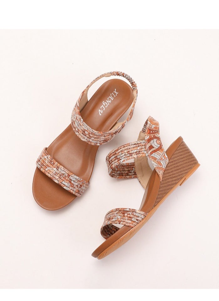 SIKETU 2025 New Versatile Fairy Style Roman Lace Flat Bohemian Beach Sandal  - Image 2