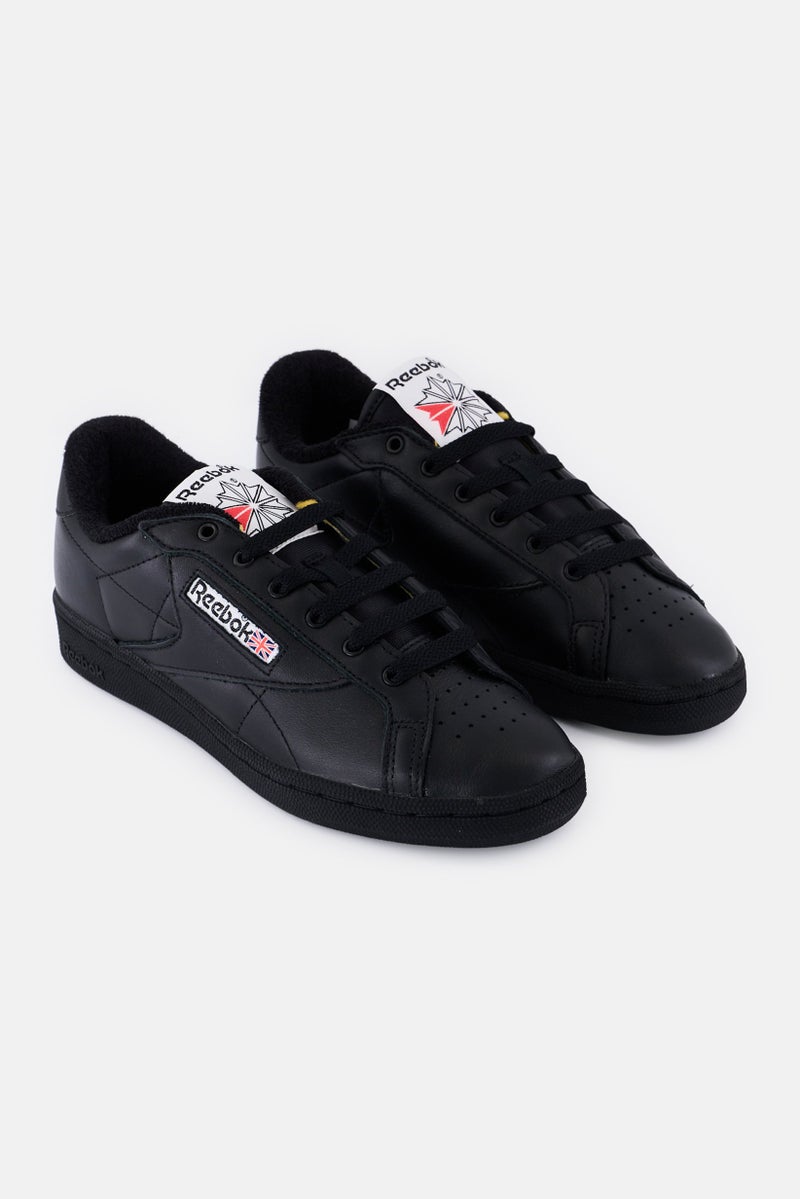 Reebok Kids Boy Club C Ground Lace Up Tennis Shoes, Black  - Image 1