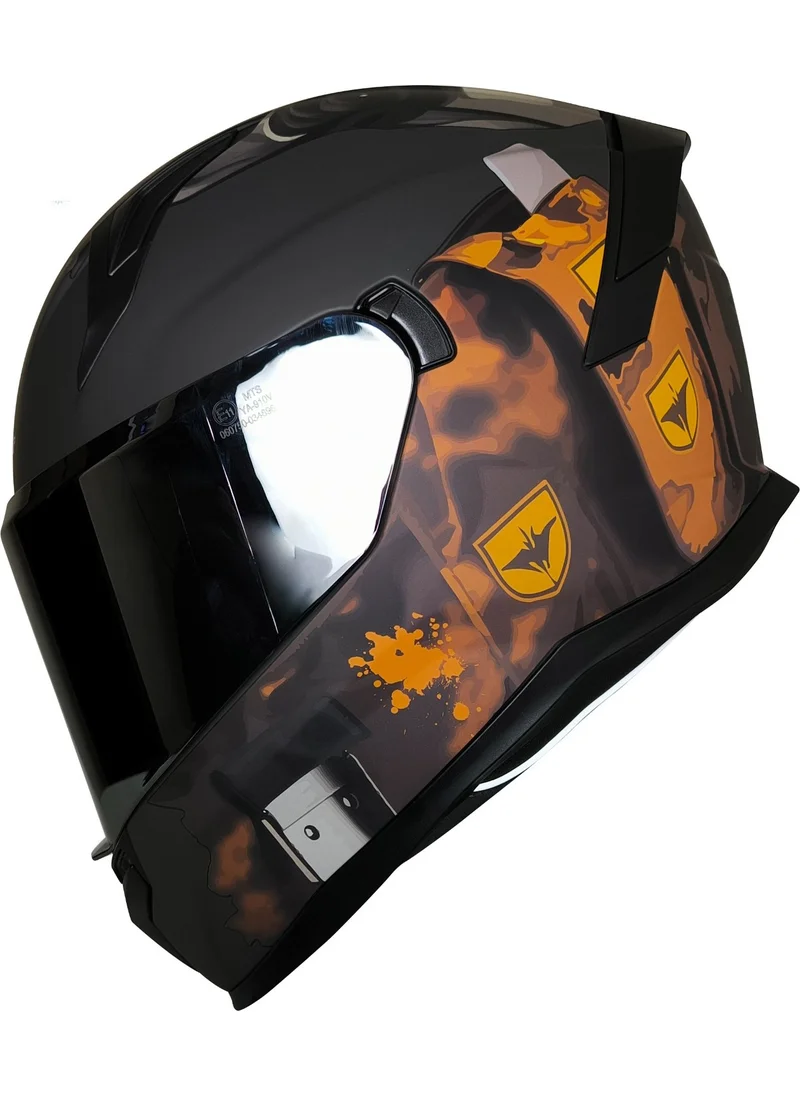 MTS -910 Snake Closed Helmet (Bones)