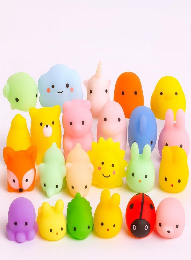LABEAUTE Kawaii Mochi Squishy Toys - Mini Animal Squishies, Pinata Khoi Bag Treats/ fillers, for Kids Birthday, Party Favors (Assorted, 5 Pack) - Image 1