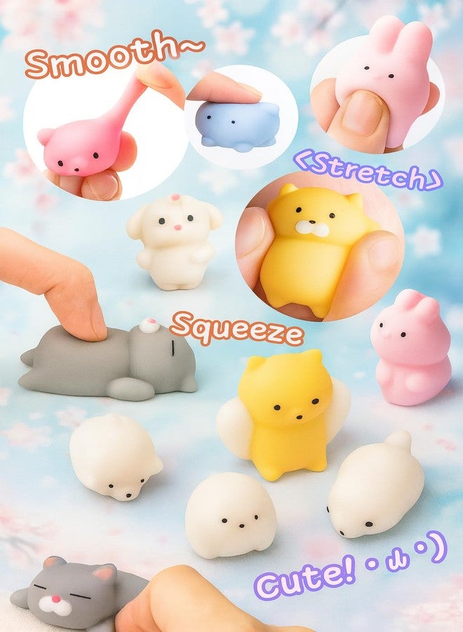 LABEAUTE Kawaii Mochi Squishy Toys - Mini Animal Squishies, Pinata Khoi Bag Treats/ fillers, for Kids Birthday, Party Favors (Assorted, 5 Pack) - Image 5