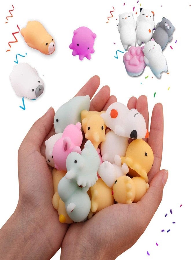 LABEAUTE Kawaii Mochi Squishy Toys - Mini Animal Squishies, Pinata Khoi Bag Treats/ fillers, for Kids Birthday, Party Favors (Assorted, 5 Pack) - Image 4
